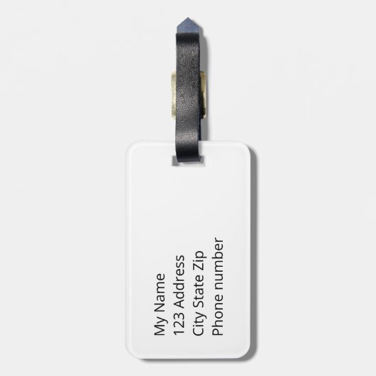 醜さは決して愚かさは永遠である ラゲッジタグ (裏面縦)