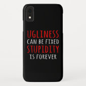 醜さは決して愚かさは永遠である Case-Mate iPhoneケース (裏面)