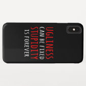 醜さは決して愚かさは永遠である Case-Mate iPhoneケース (裏面(横))