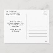 醜カラフルいセーター非写真 シーズンポストカード (裏面)