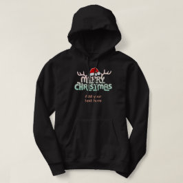 醜パーソナライズされたいクリスマスフード付フード付フード付きスウェットシャツ パーカ