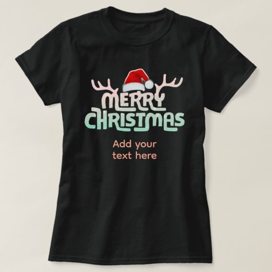 醜パーソナライズされたいクリスマスTシャツ Tシャツ (デザイン正面)