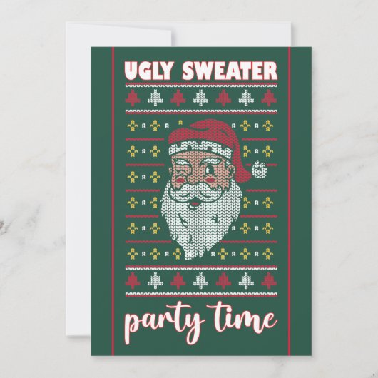 醜企業のいセーターパーティの招待状 招待状 (正面)