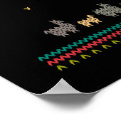 醜信じいクリスマスのセーターキリスト教イエス神 ポスター (角)