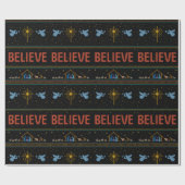 醜信じいクリスマスのセーター ラッピングペーパー (フラット)