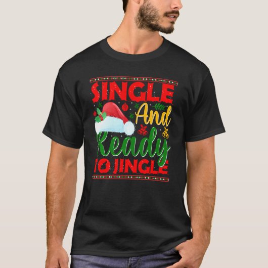 醜独身のいクリスマスセーターを着て Tシャツ (正面)