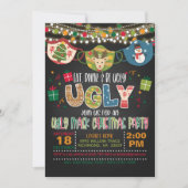 醜食べいマスクのクリスマスパーティー 招待状 (正面)