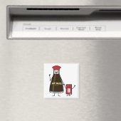 醤油のボトルの包みの子供の子供の香辛料のアジア人 マグネット (インサイチュ (食洗機))