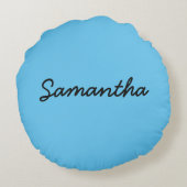 醤油のボトルの香辛料のアジア人の箸 ラウンドクッション (裏面)