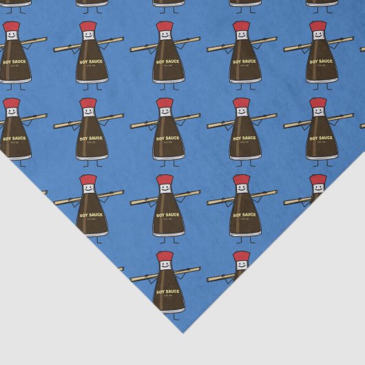 醤油のボトルの香辛料のアジア人の箸 薄葉紙 (詳細)