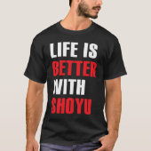 醤油アジア日本の食 Tシャツ (正面)