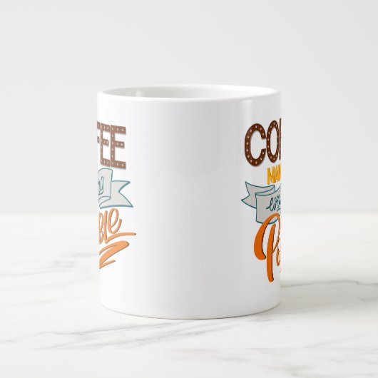 醸成された野心 ジャンボコーヒーマグカップ (正面)