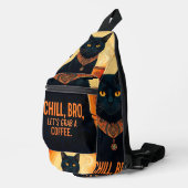 醸造およびリラックスプリントカットソーバッグ スリングバッグ (右コーナー)