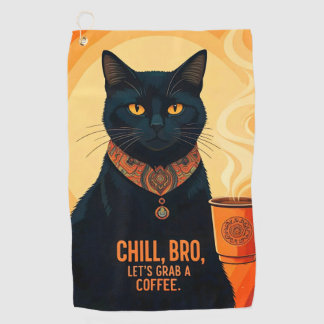 醸造およびリラックス済 ゴルフタオル