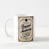 醸造された覚醒 コーヒーマグカップ (左)