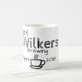 醸造しているベビー妊娠を期待します コーヒーマグカップ (中央)