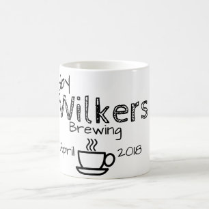 醸造しているベビー妊娠を期待します コーヒーマグカップ