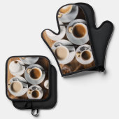 醸造と焼き 鍋つかみ&鍋敷きセット (正面/裏面)