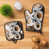 醸造と焼き 鍋つかみ&鍋敷きセット (トップダウン)