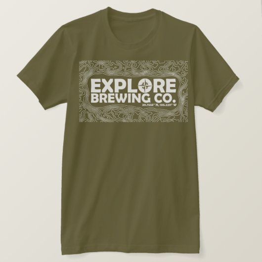 醸造を探検して下さい(白写真) Tシャツ (デザイン正面)