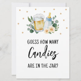 醸造ゲームのキャンディーズのサインベビーの数を推測 招待状