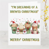 醸造ドリームクリスマスカード カード (黄色い花)