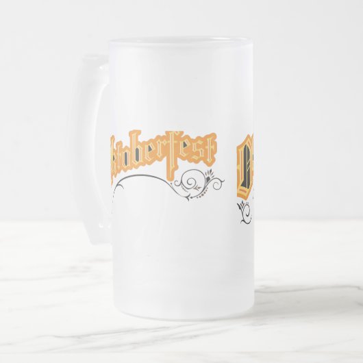 醸造モダンオクトーバーフェストパーティー フロストグラスビールジョッキ (正面左)