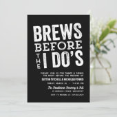 醸造所のリハーサル前のブルームの夕食の黒 招待状 (スタンド正面)