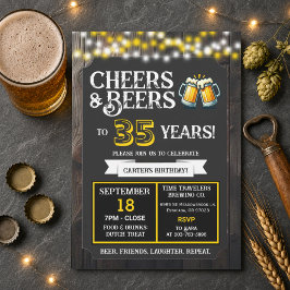 醸造所の誕生日乾杯！35周年おめでとう 招待状