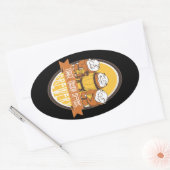 醸造所ステッカー 楕円形シール (封筒)