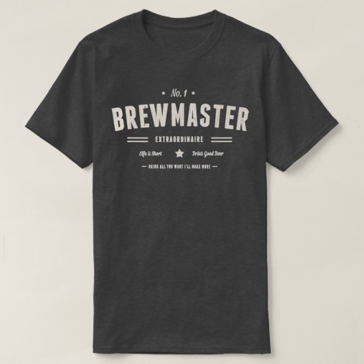 醸造所ビール醸造所T Tシャツ (デザイン正面)