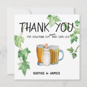 醸造所ベビー – カラー – ベビーシャワーサンキューカード サンキューカード (正面)