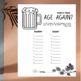 醸造所ベビー- B&W – 彼らの年齢は？ゲーム