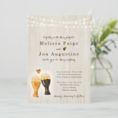 醸造所結婚式招待状 |ビール素朴トースト 招待状 (スタンド正面)