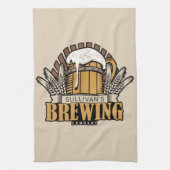 醸造所ADD NAMEクラフトビール醸造会社バー キッチンタオル (縦)