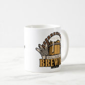 醸造所ADD NAMEクラフトビール醸造会社バー コーヒーマグカップ (正面右)