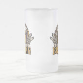 醸造所ADD NAMEクラフトビール醸造会社バー フロストグラスビールジョッキ (中央)