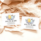 醸造本を持って来るビールとボトルエンク素朴ル エンクロージャーカード