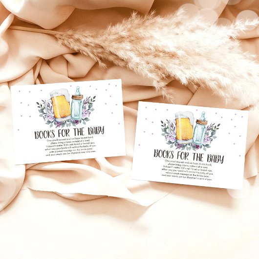 醸造本を持って来るビールとボトルエンク素朴ル エンクロージャーカード