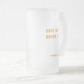 醸造業モダン務 |ビールの供給業者 フロストグラスビールジョッキ (正面右)