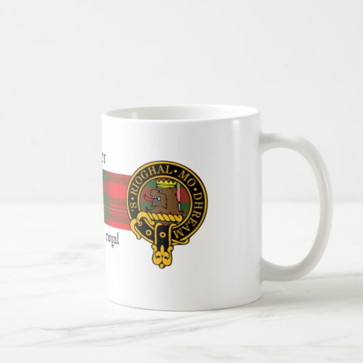 醸造業者のスコットランドの頂上およびタータンチェックのマグ コーヒーマグカップ (右)