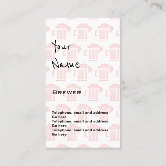 醸造業者の正札を"エコーします" 名刺 (正面)