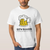 醸造物のマスター-醸造の会社のビールのジョッキ Tシャツ (正面)