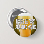 醸造物の裁判官のビール醸造所の競争ボタン 缶バッジ (正面&裏面)