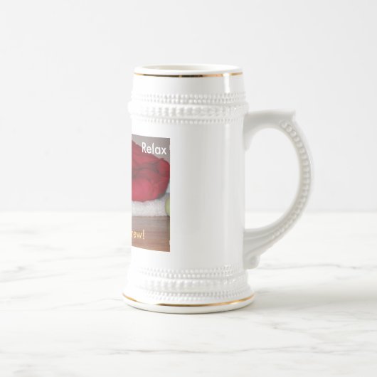 醸造物をリラックスして下さい、持って下さい! ビールジョッキ (右)