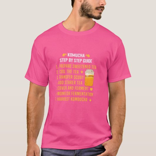 醸造用コムブチャボトルスクビー恋人コムブ Tシャツ (正面)
