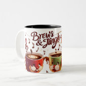 醸造&ジャングルの曲 ツートーンマグカップ (正面左)