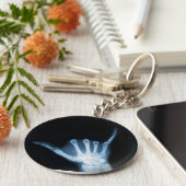 釈迦サインXつる線(ルーズ) キーホルダー (側面)