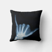 釈迦サインXつる線(ルーズ) クッション (裏面)