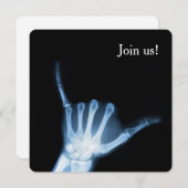 釈迦サインXつる線（ルーズ） 招待状 (正面/裏面)